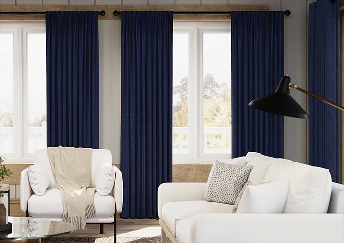 Kent, Navy - Made to Measure Curtains - Image 3